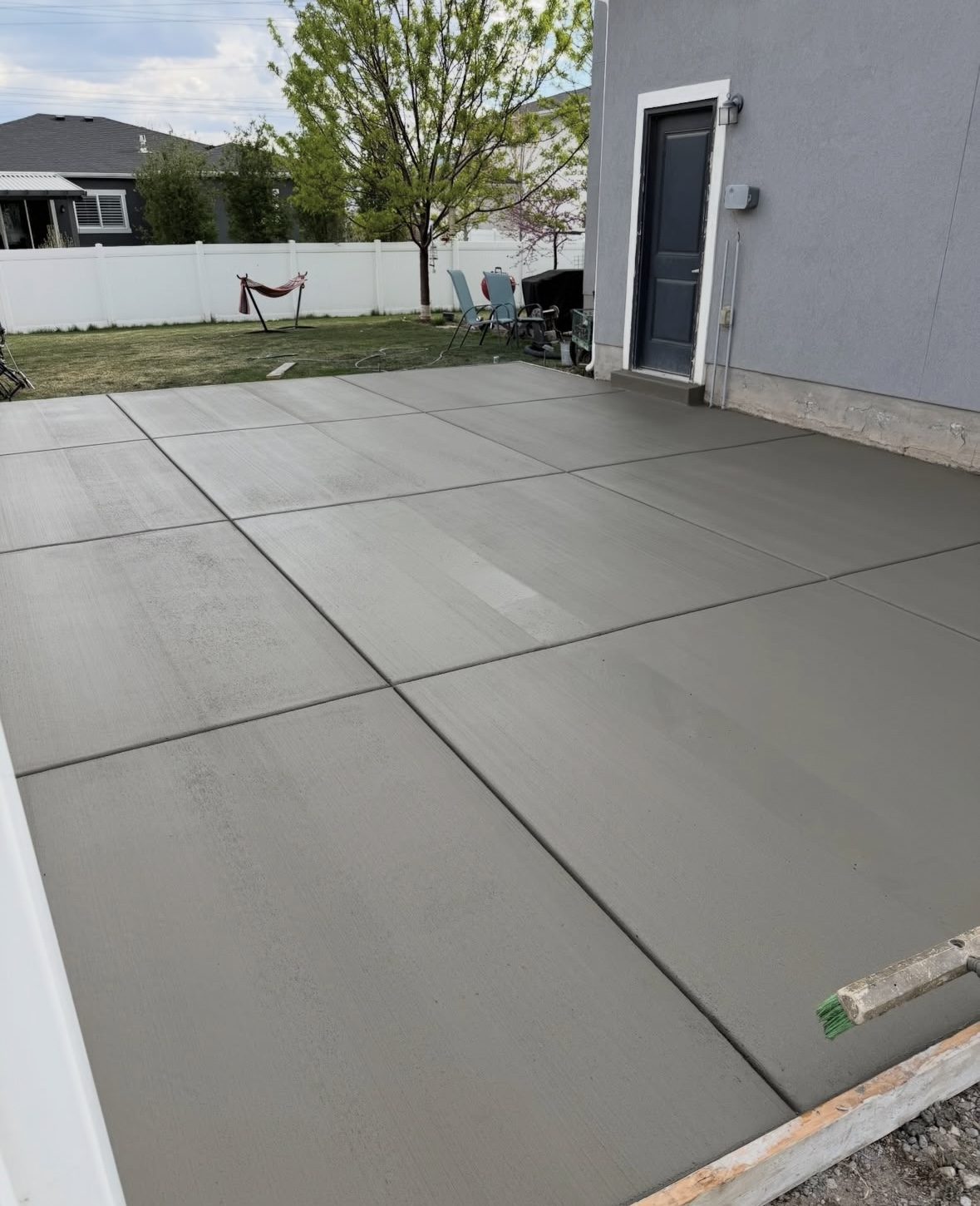 Broom-Finish Patio