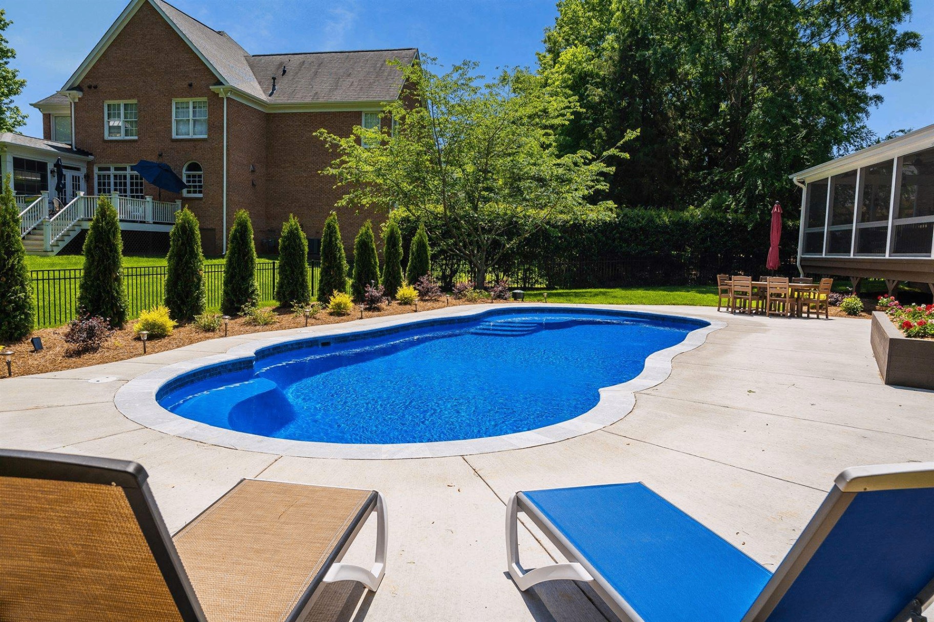 Poolside Concrete Deck